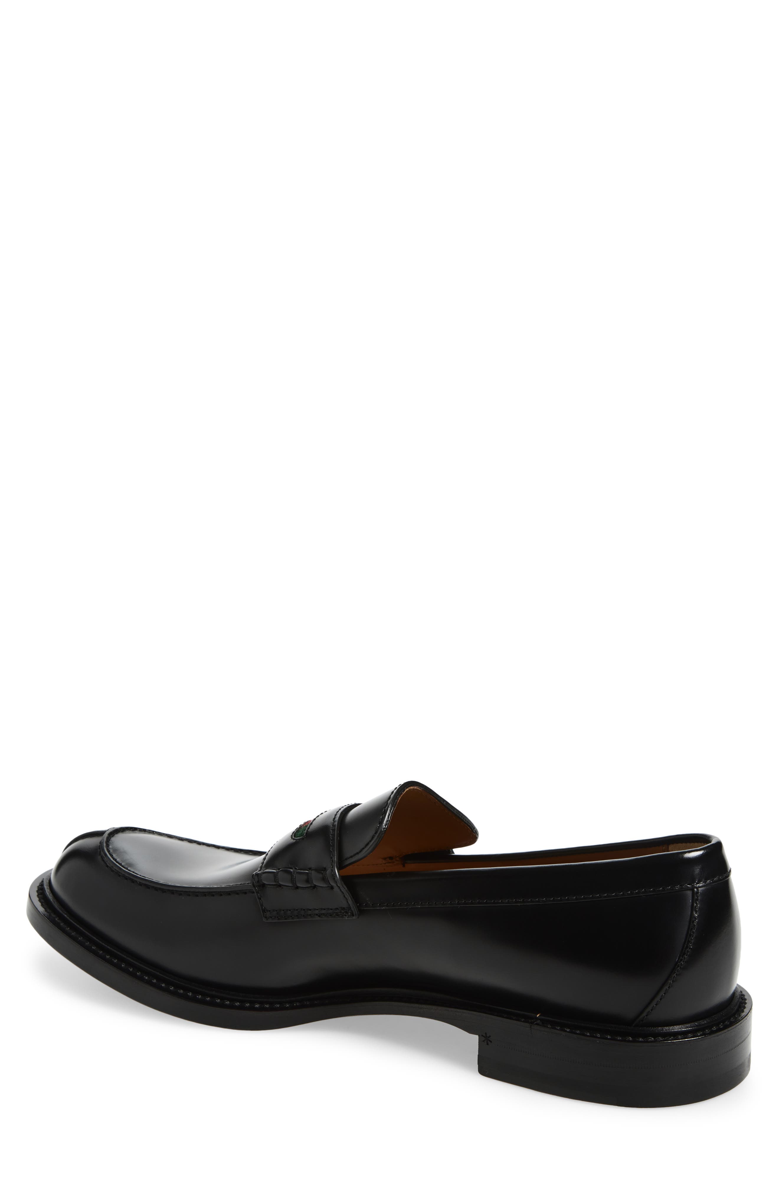 Gucci William Penny Loafer, Alternate, color, Black
