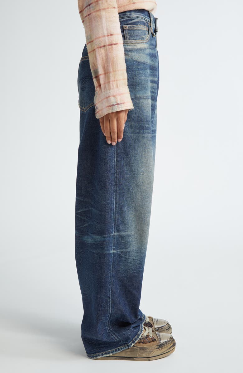 R13 Venti Baggy Jeans, Alternate, color, Ansel Blue