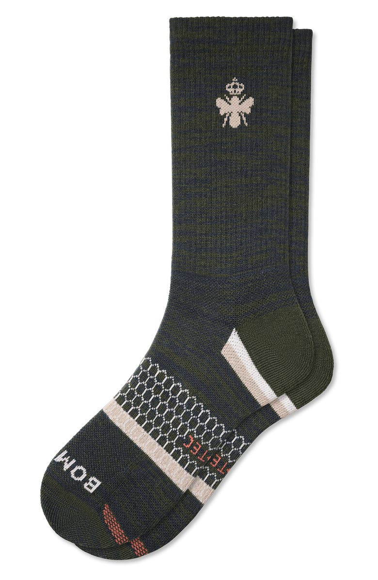 Bombas Randomfeed Stripe Performance Crew Socks, Main, color,