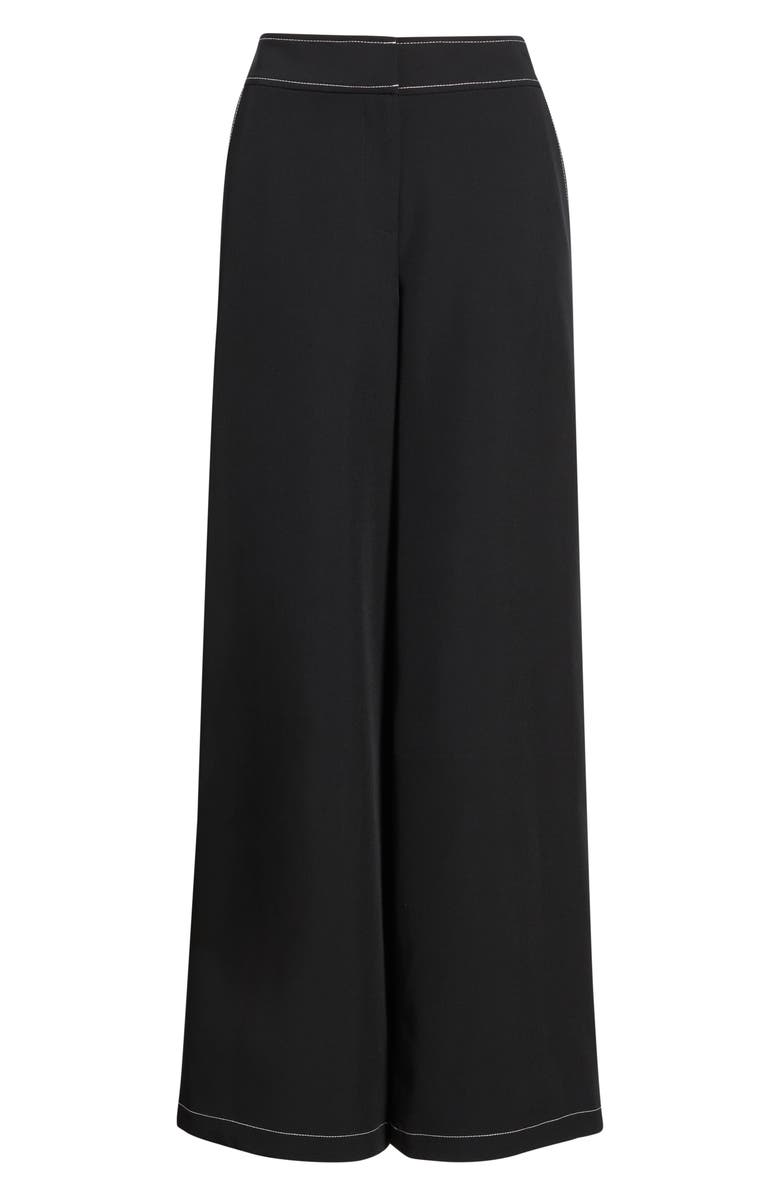 Tahari ASL Wide Leg Pants, Main, color, Black White