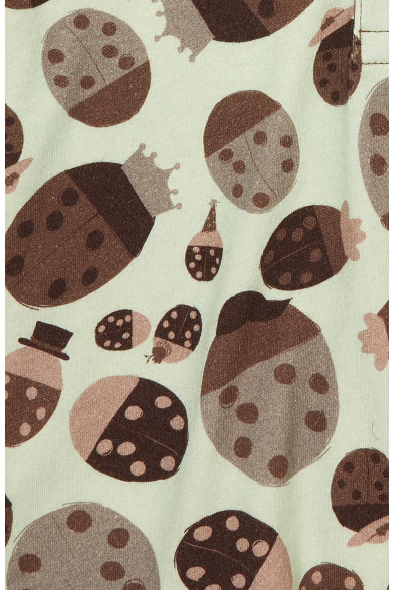 Ladybug Print Organic Cotton Polo, Alternate, color, BROWN/ BEIGE/ GREEN