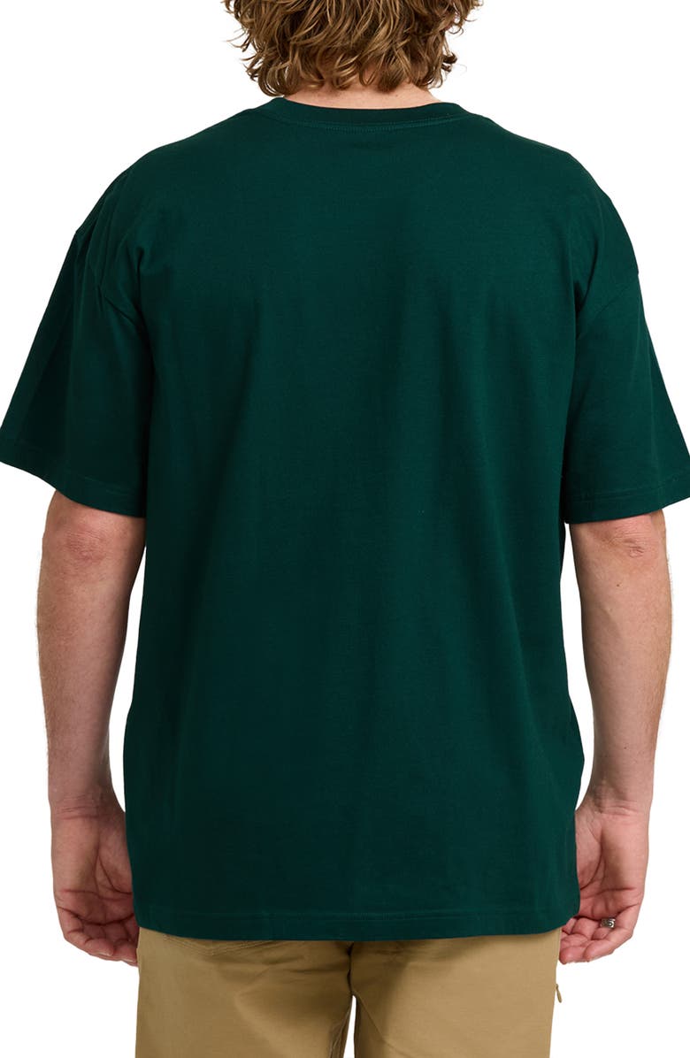 Billabong Reach the Peak Adventure Division Organic Cotton Graphic T-Shirt, Alternate, color, Spruce Green