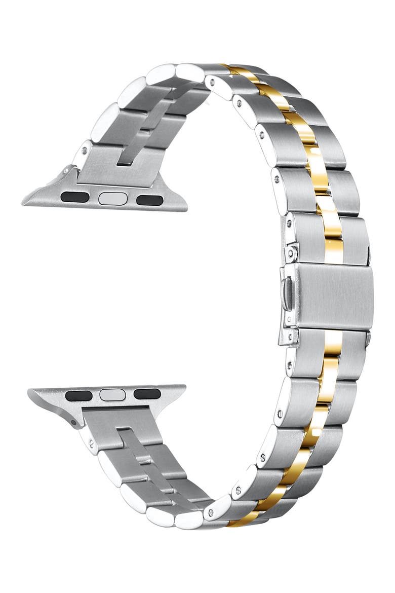 Sophie Stainless Steel Apple Watch® Watchband, Alternate, color, SILVER/ GOLD