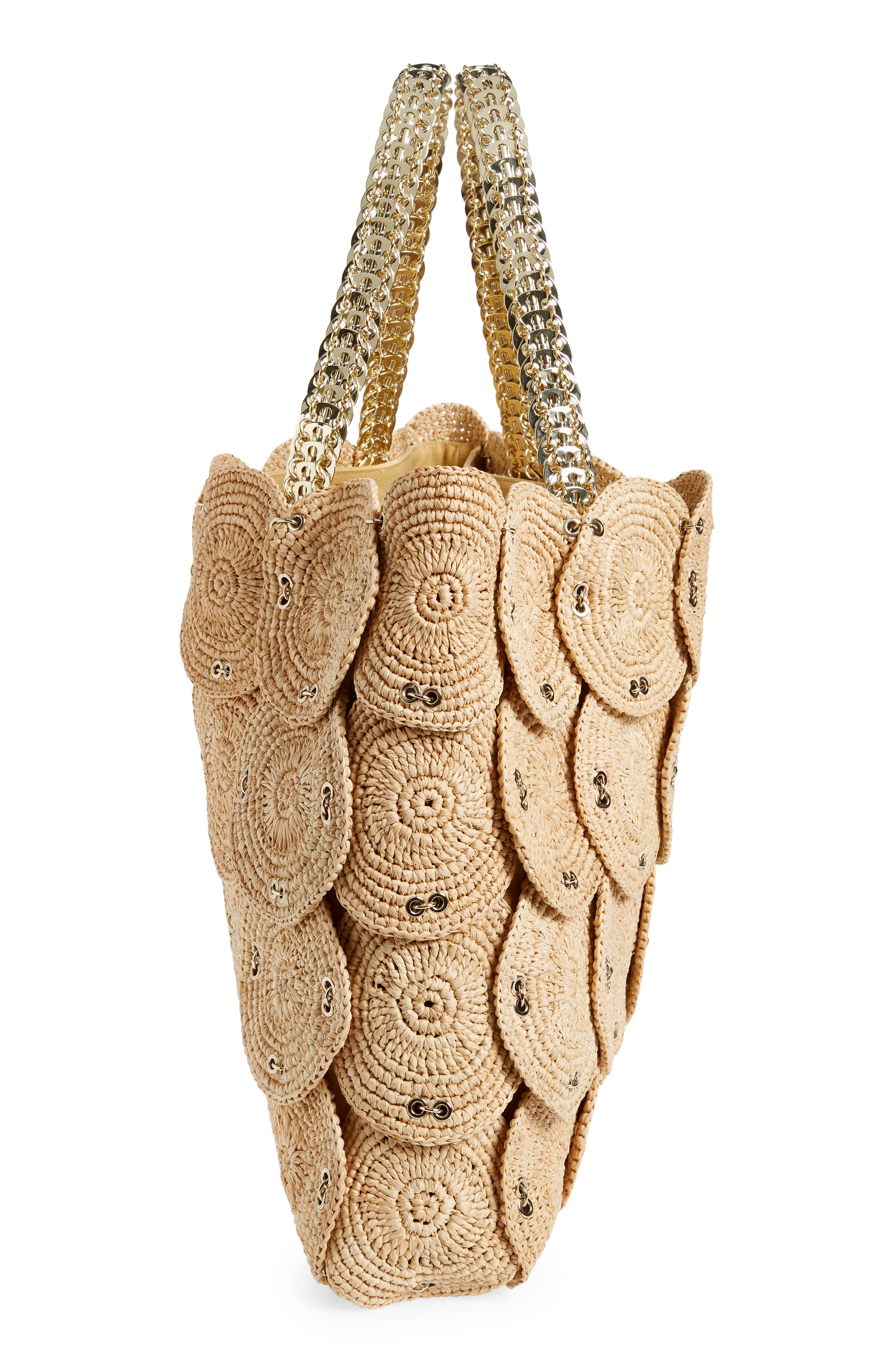 Rabanne Raffia Disc Tote | Nordstrom