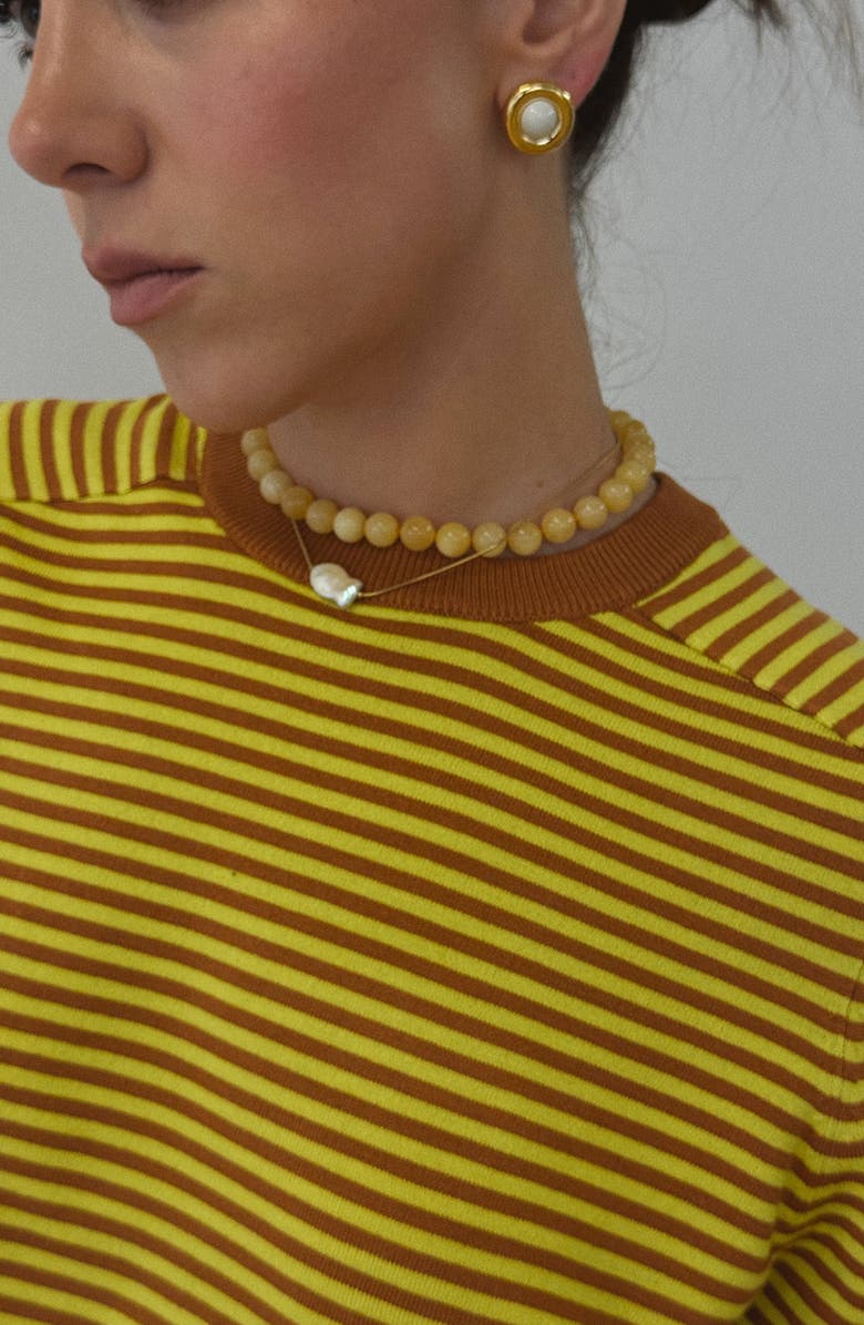 Joiana Jewelry Mini Mello Necklace, Alternate, color, Clementine