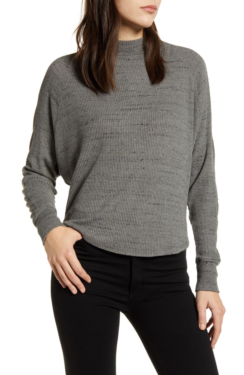 Treasure & Bond Space Dye Mock Neck Sweater, Main, color, 