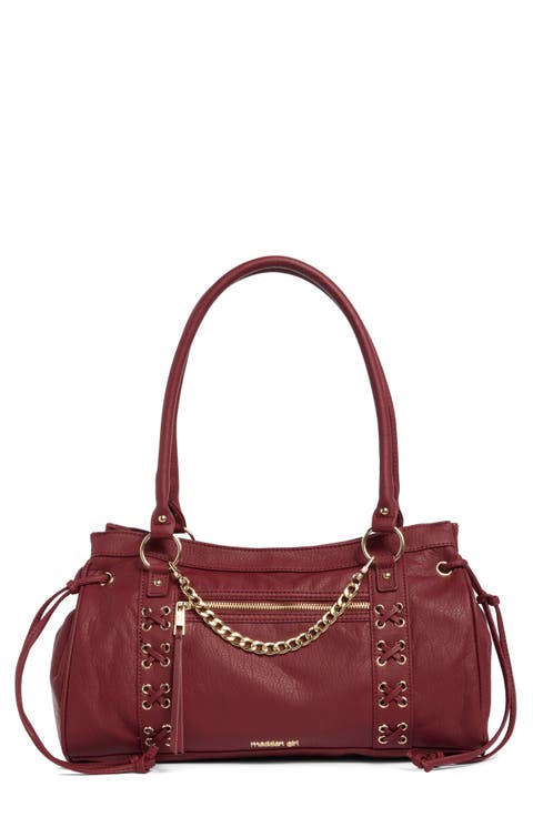 Washed Faux Leather Tote
