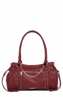 Washed Faux Leather Tote