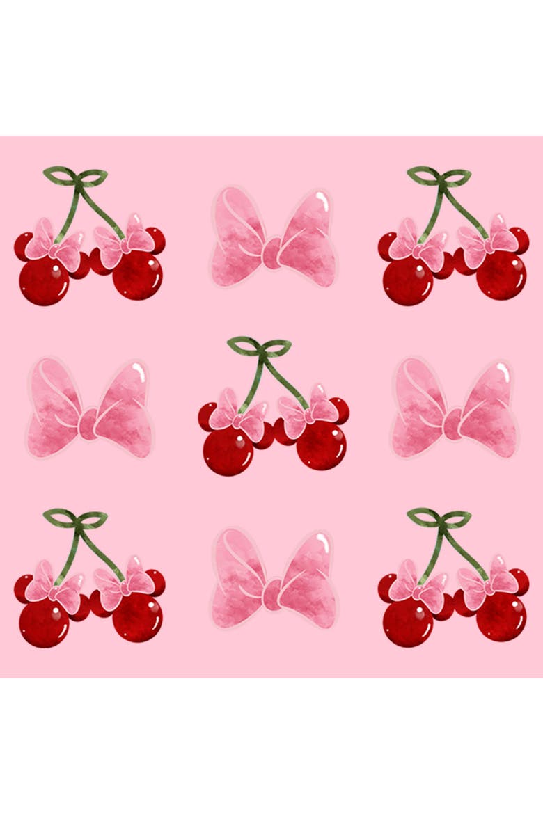 Girls' Cherries and Bows T-Shirt, Alternate, color, Light Pink