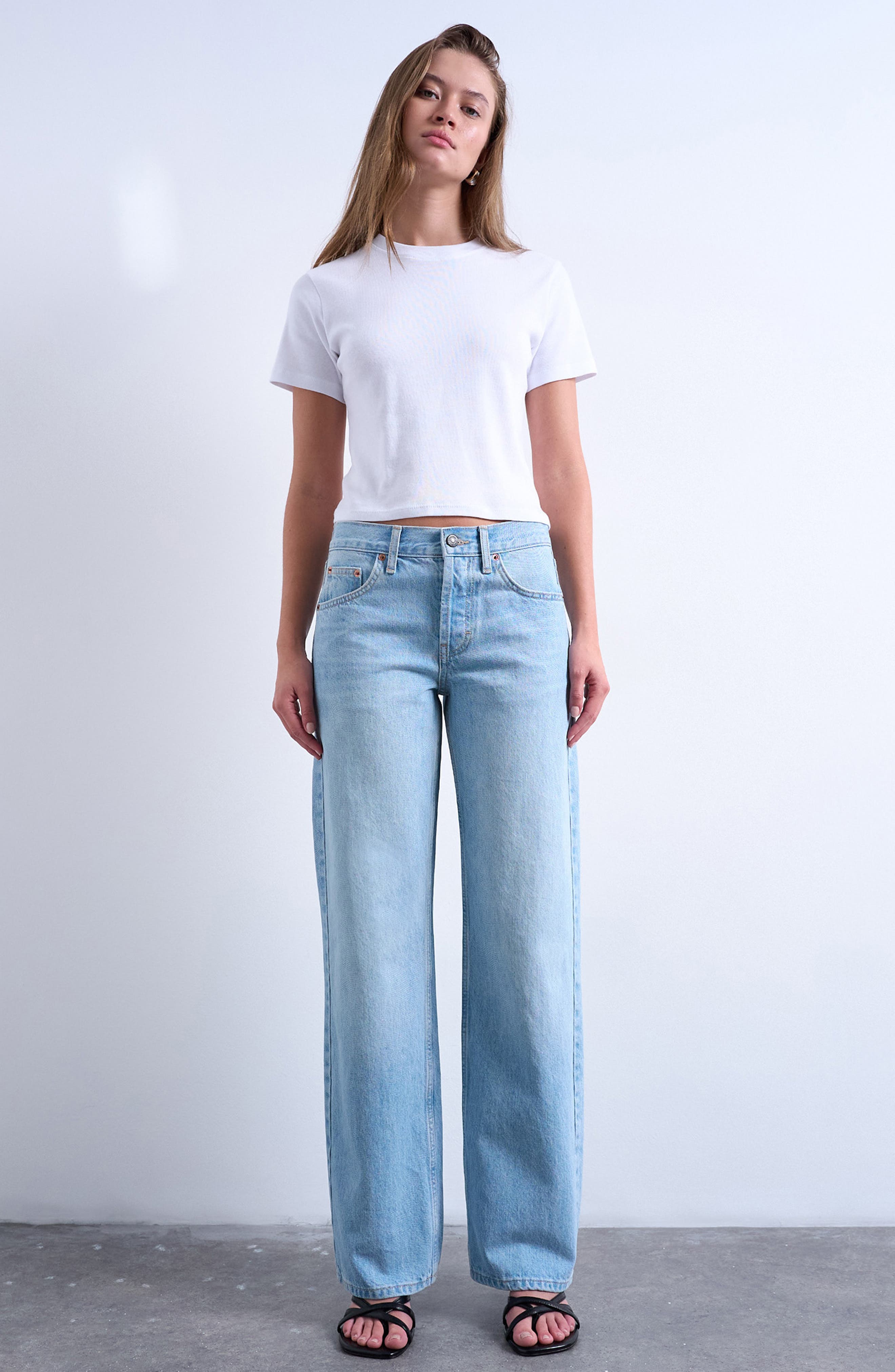 Low Rise Straight Leg Jeans - image 2
