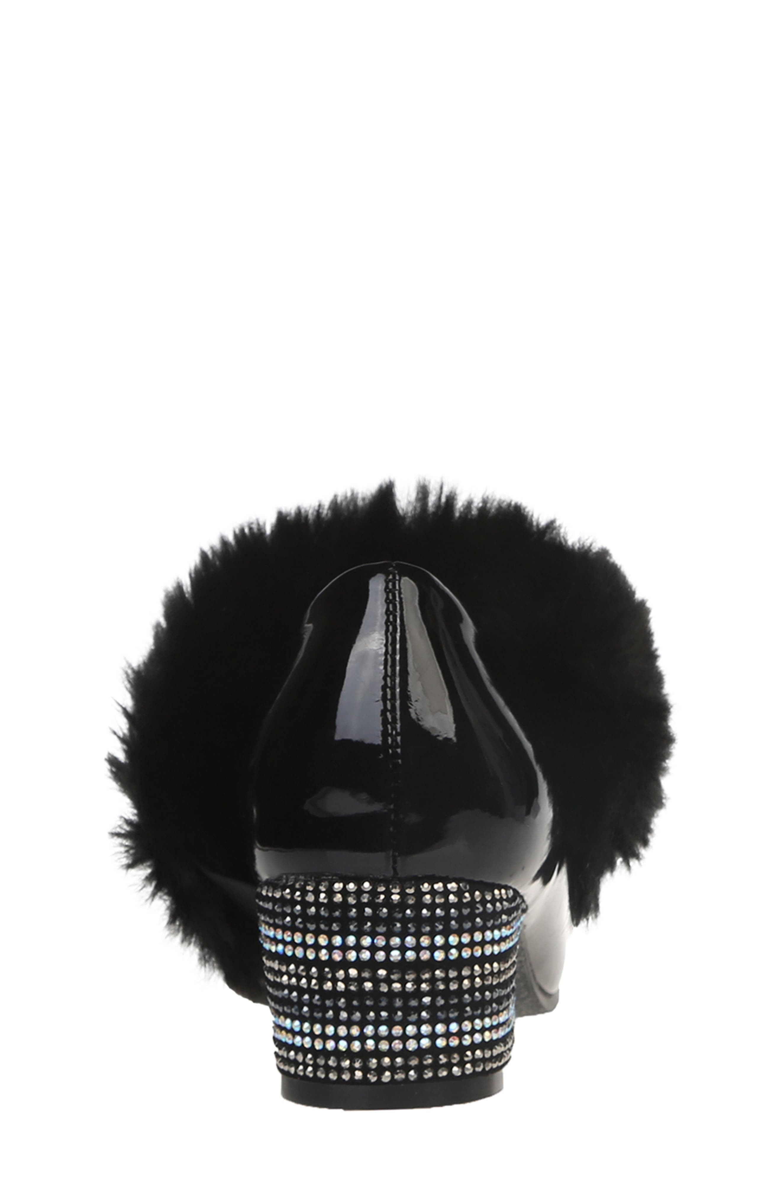 Vince Camuto Faux Fur Mary Jane Pump, Alternate, color, 