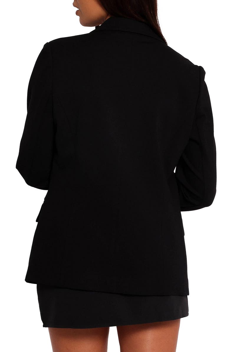 Petal & Pup Ronny Open Front Blazer, Alternate, color, Black