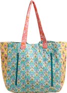 Zsa Zsa Zsu Rajpath Block Printed 100% Cotton Bag 16.5" Artisan Bag