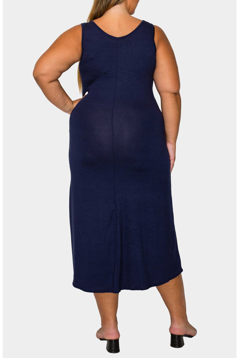 Mellie Sleeveless Jersey Maxi Dress, Alternate, color, NAVY