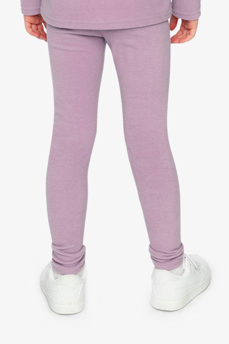Rib Vertical Texture Elastic Waist Leggings, Alternate, color, Purple