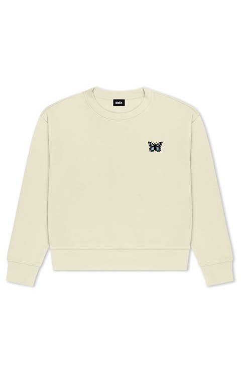 Butterfly Relaxed Fleece Crewneck Sweatshirt