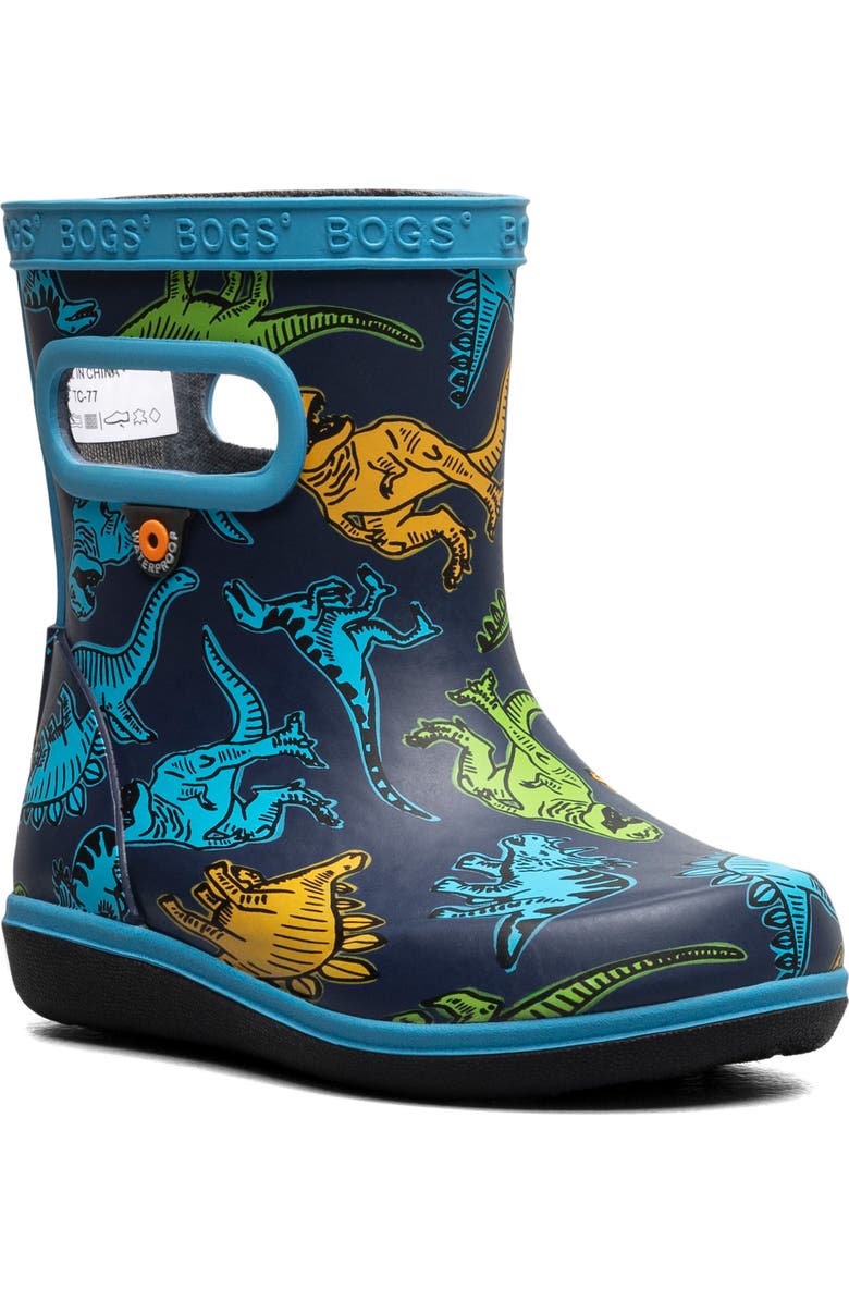 Bogs Kids' Skipper Rain Boot, Main, color, Navy Multi
