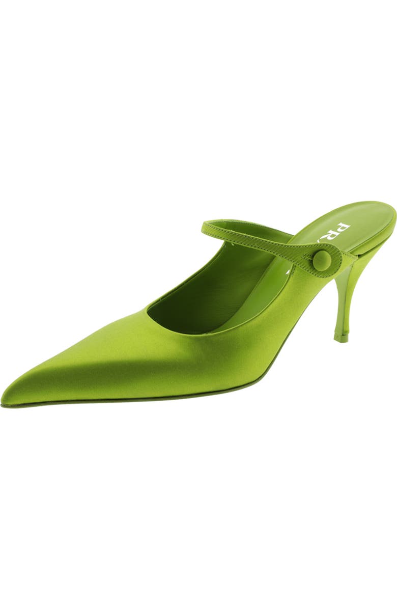 Prada Modellerie Pointed Toe Mule, Main, color, Fern