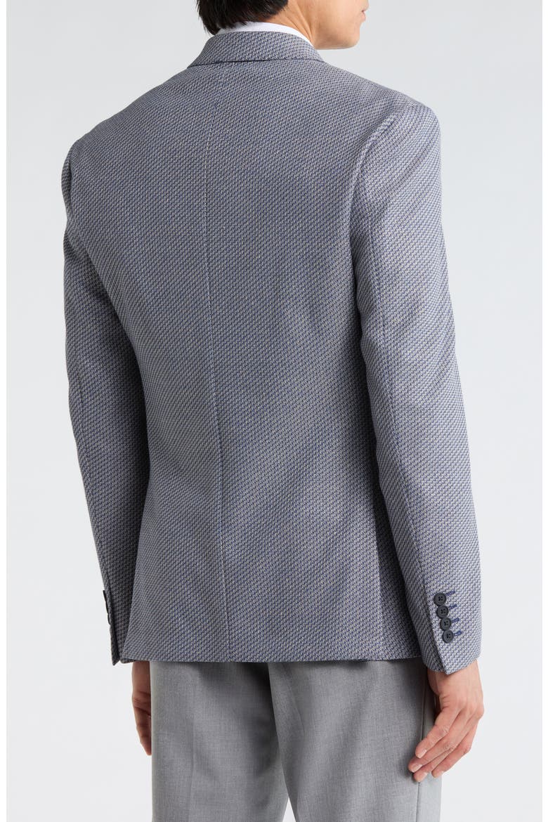 Two Button Side Vent Patch Pocket Jacket, Alternate, color, BLUE
