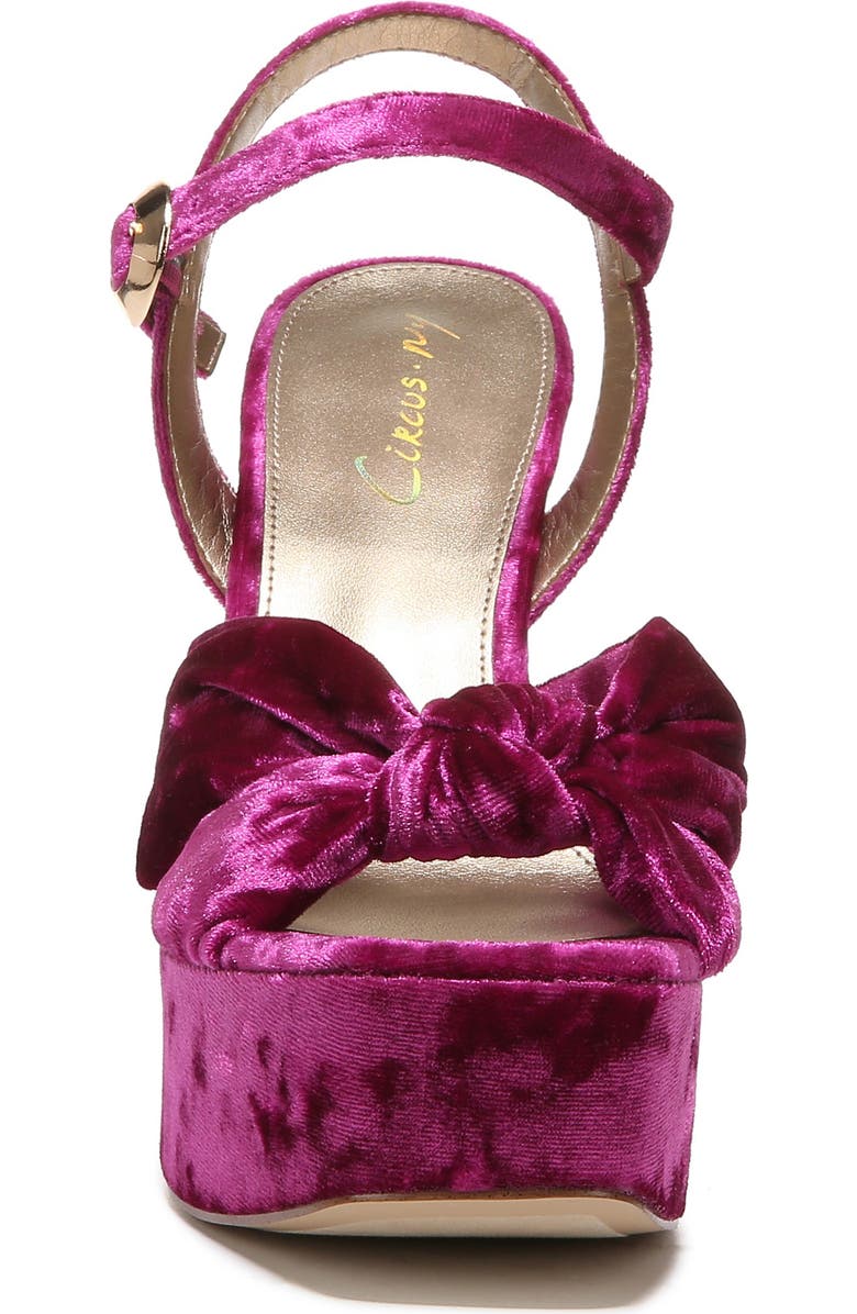 Circus NY by Sam Edelman Audrea Platform Sandal, Alternate, color, Magenta Velvet