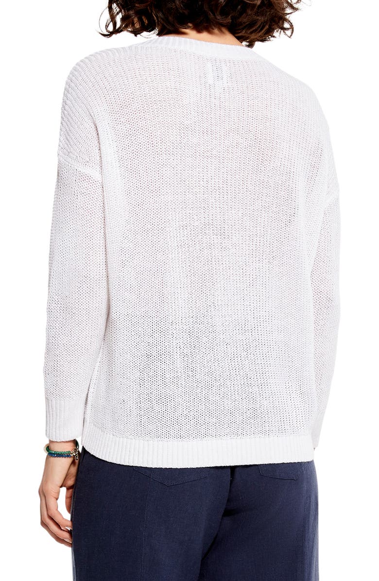 NIC+ZOE Summer Split Neck Sweater, Alternate, color,