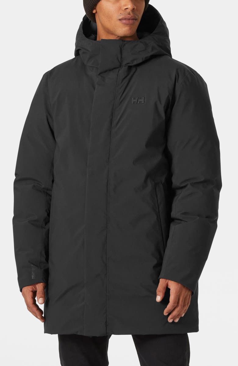 Helly Hansen Urban Pro HELLY TECH<sup>®</sup> Down & Feather Fill Coat, Main, color, 990 Black