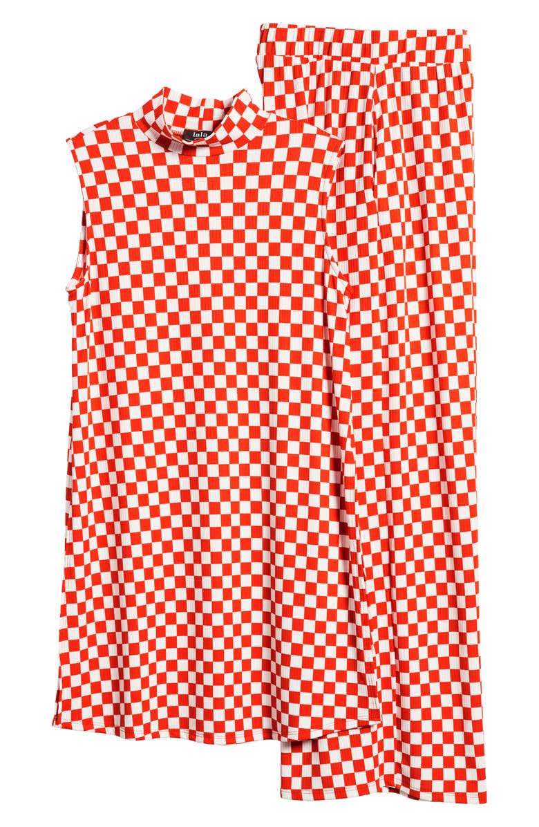 Dressed in Lala Gigi Two-Piece Check Top & Pants Set, Alternate, color,