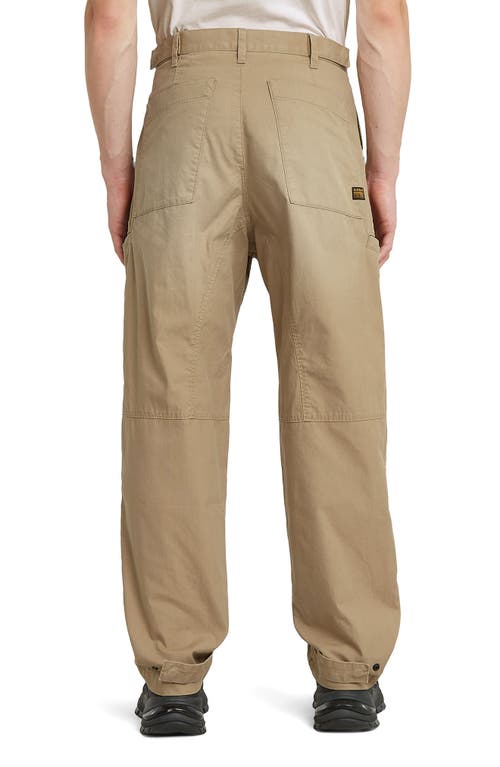 G-star 3d Relaxed Cotton Fatigue Pants In Gold