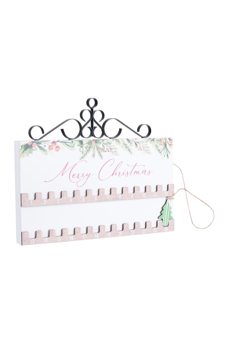 Transpac Multicolor Wooden Christmas Moveable Tree Advent Calendar, Alternate, color, 