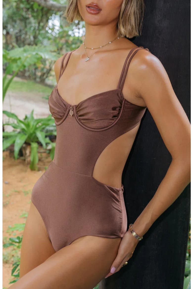 Noa Monokini, Alternate, color, Brown
