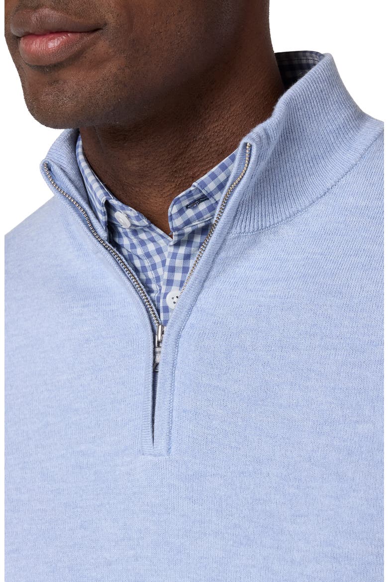Heritage Quarter Zip Sweater, Alternate, color, CLOUD BLUE HEATHER