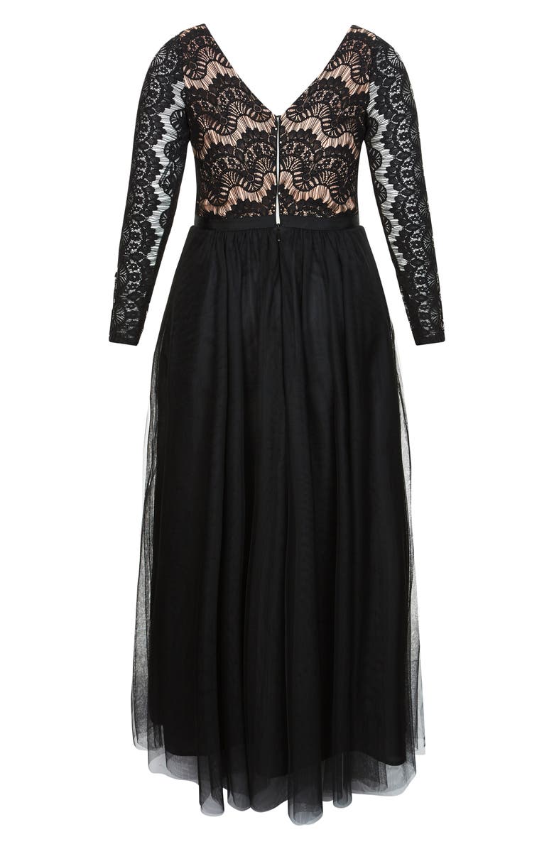 City Chic Rare Beauty Maxi Dress, Alternate, color, 