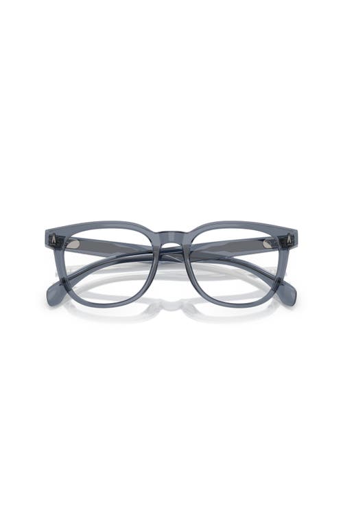 Moncler 50mm Square Optical Glasses In Blue