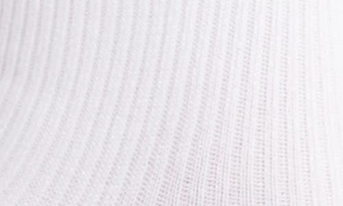 Nordstrom Rib Crew Socks In White