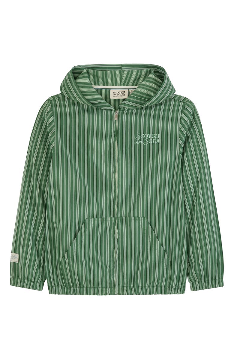 Scotch & Soda Kids' Novelty Yarn Dyed Jacket, Main, color, Medium Green