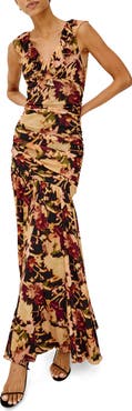 Rails Veda Ruffle V-Neck Maxi Dress