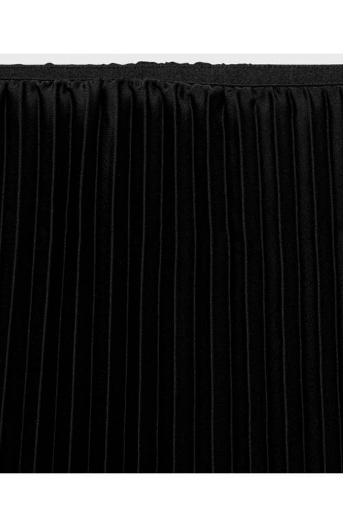 Shop Mango Pleated Midi Skirt In Black