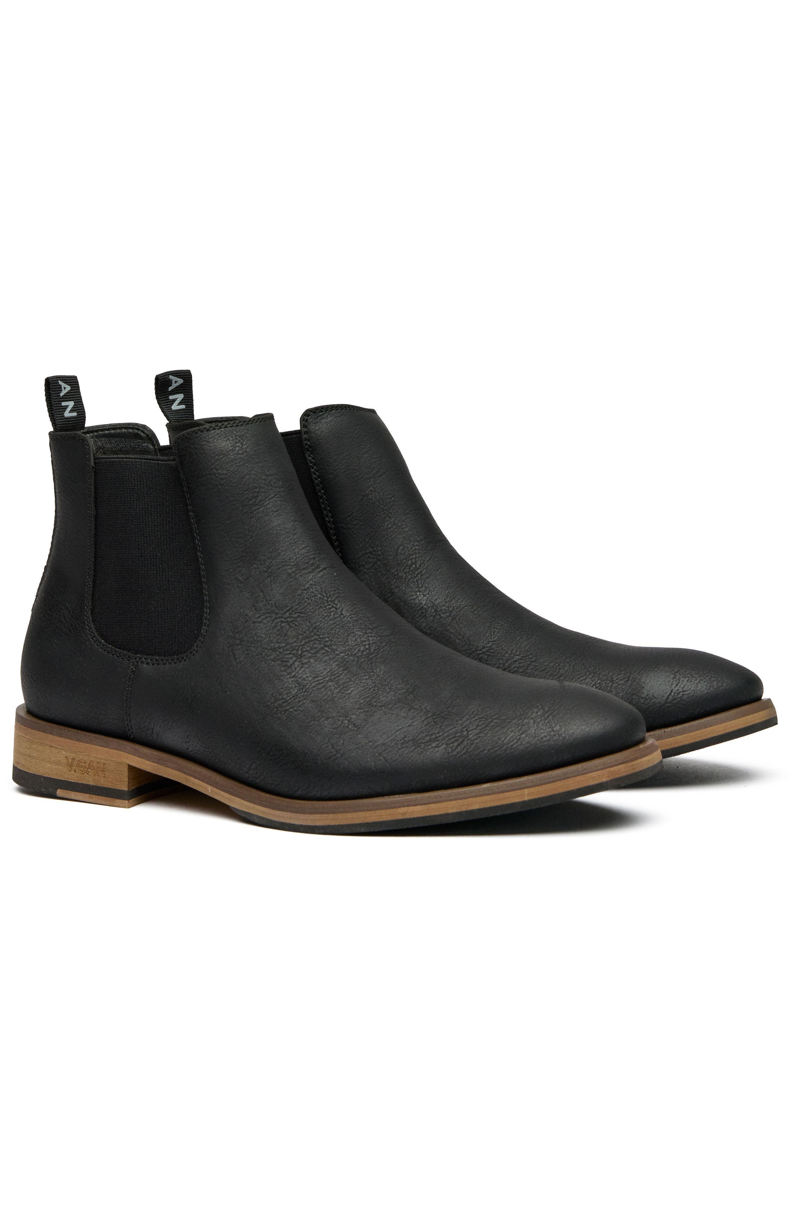 V.GAN LONDON Vegan Chilli 2 Chelsea Boots, Alternate, color, Black