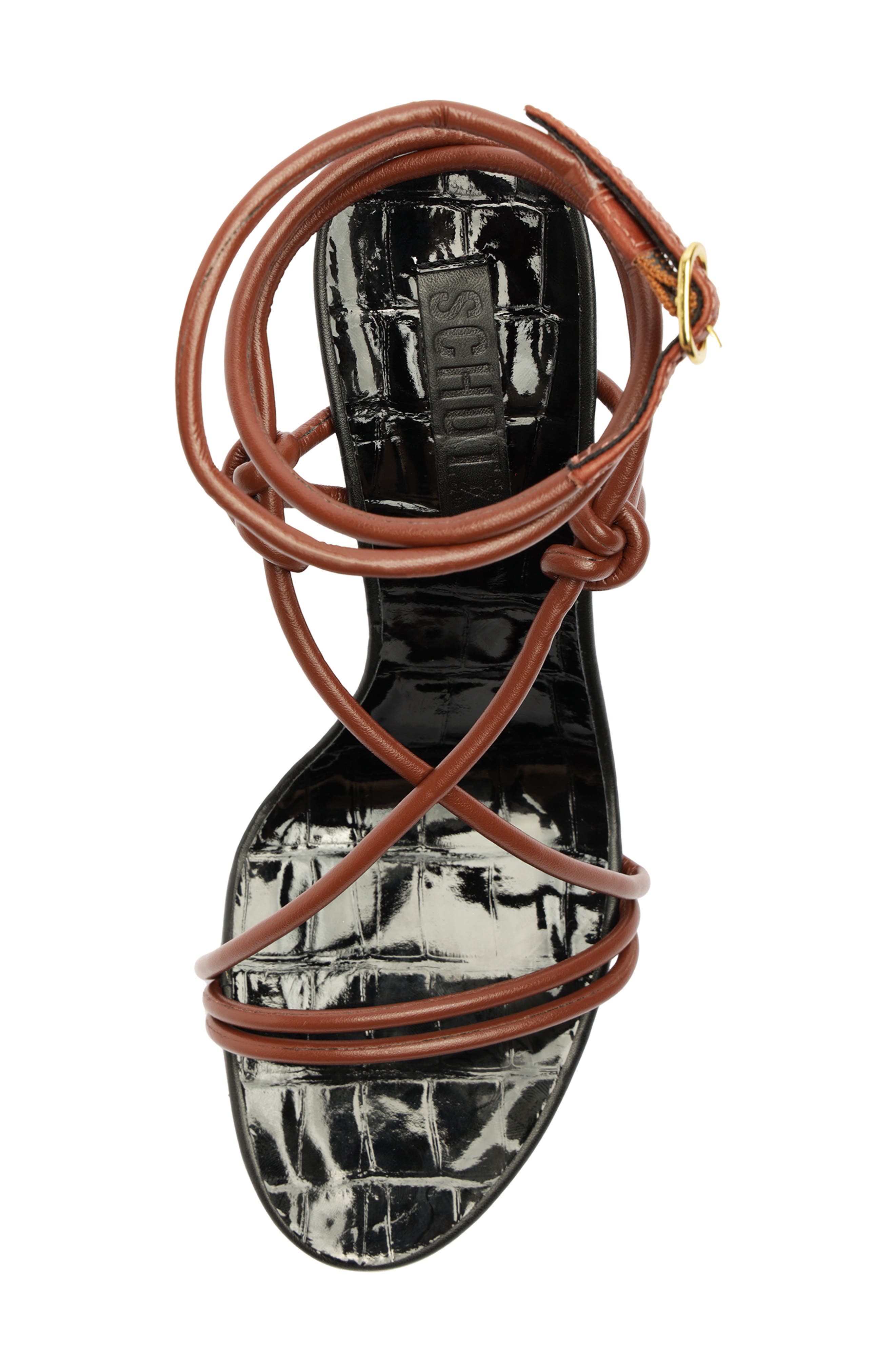 Schutz Malta Ankle Wrap Sandal, Alternate, color, 