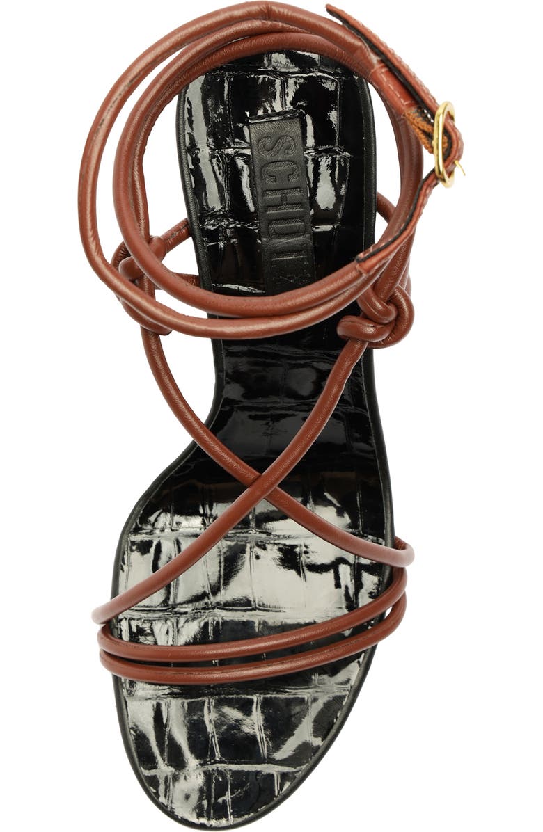 Schutz Malta Ankle Wrap Sandal, Alternate, color,