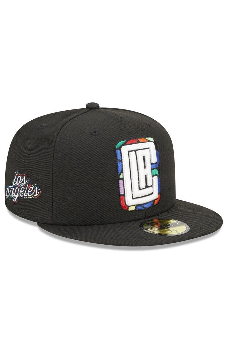 New Era Men's New Era  Black LA Clippers 2022/23 City Edition Alternate Logo 59FIFTY Fitted Hat, Alternate, color, 