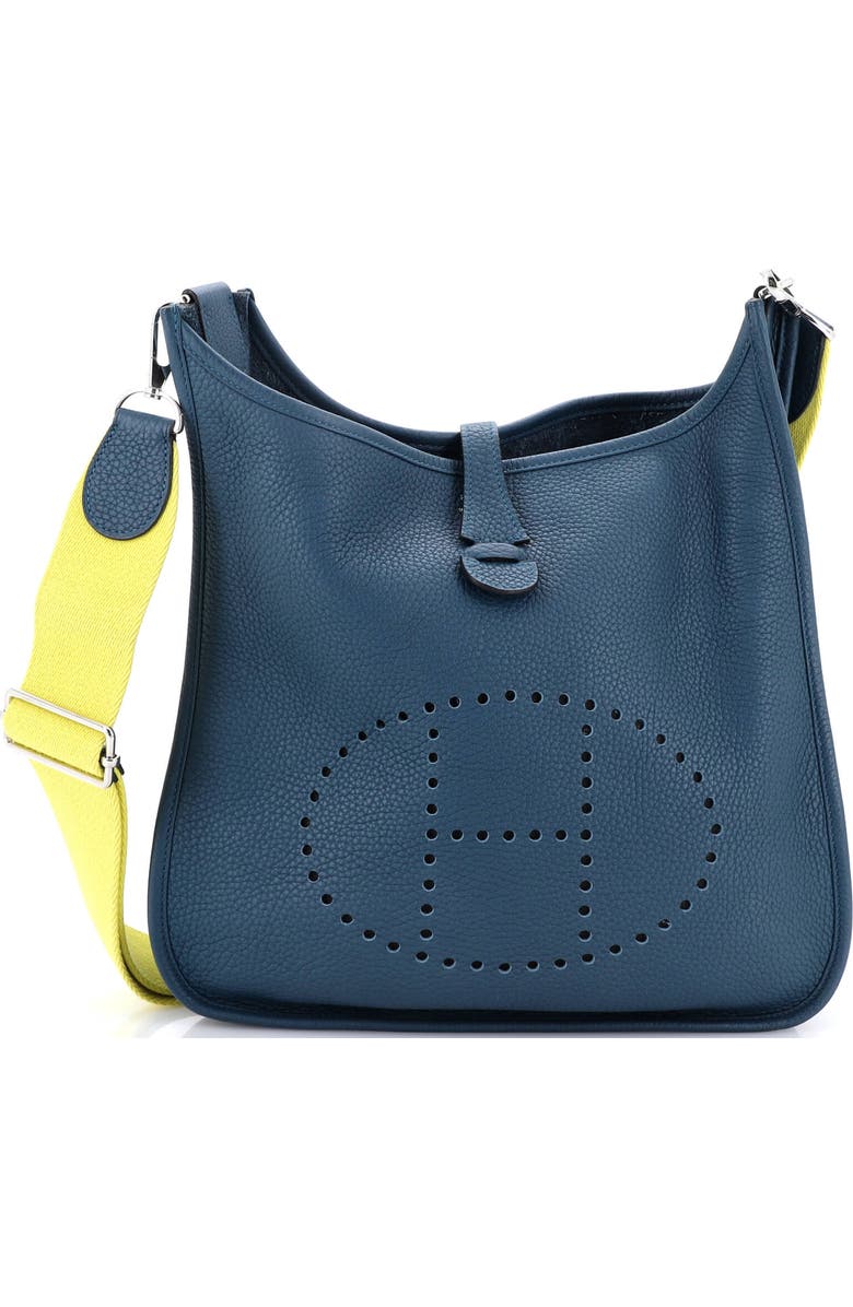 Pre-Owned Hermes Evelyne Bag Gen III Clemence PM, Main, color, Colvert