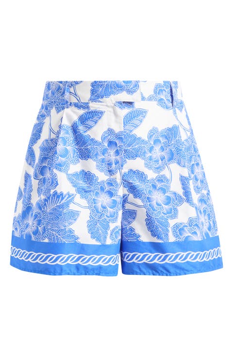 Rency Floral Arvery Pleated Shorts