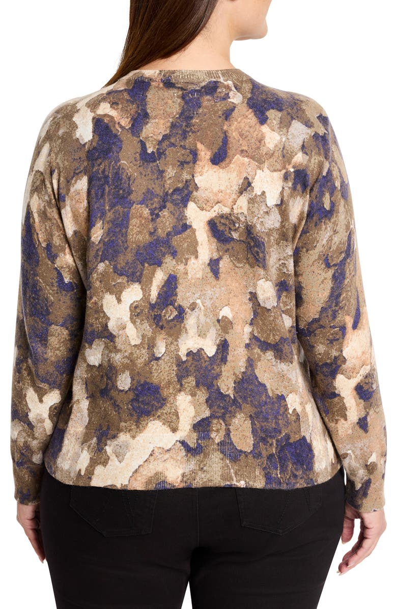 NIC+ZOE Camo Cardigan, Alternate, color, Indigo Multi