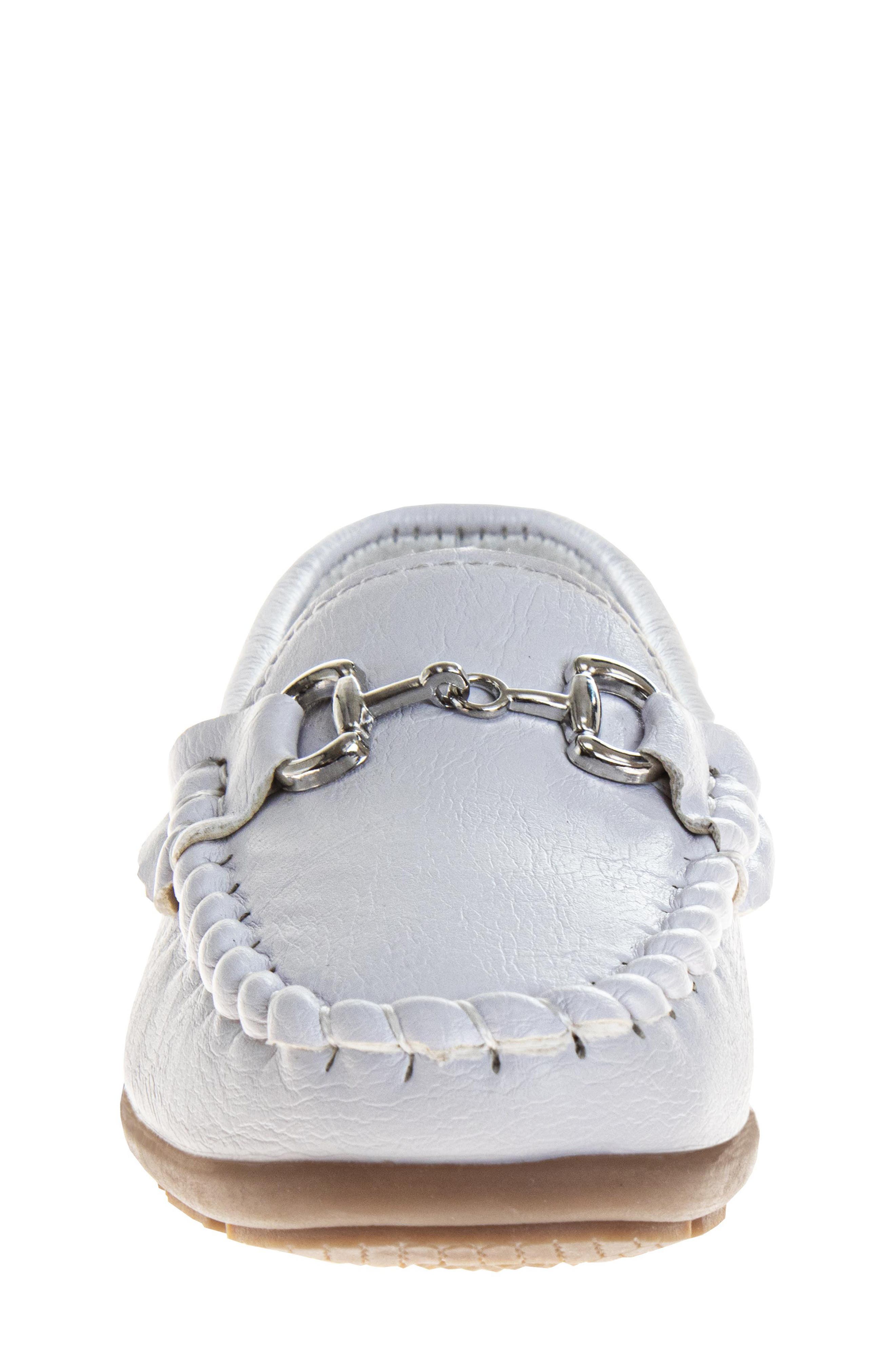 Kids' Horesbit Moc Loafer, Alternate, color, WHITE