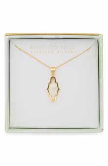 Argento Vivo Sterling Silver Mother-of-Pearl Pendant Necklace