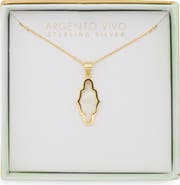 Argento Vivo Sterling Silver Mother-of-Pearl Pendant Necklace