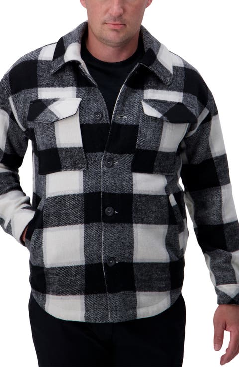 Buffalo Plaid Check Shirt Jacket