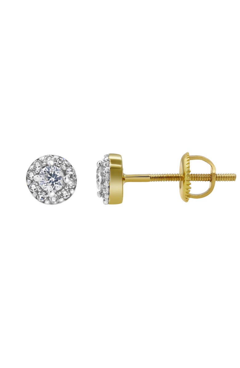 LuvMyJewelry Flow Flare 14K Yellow Gold Diamond Stud Earrings - 0.26ct., Alternate, color, 14K Yellow Gold