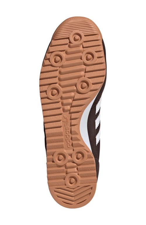 Shop Adidas Originals Adidas Sl 72 Sneaker In Dark Brown/white/gum